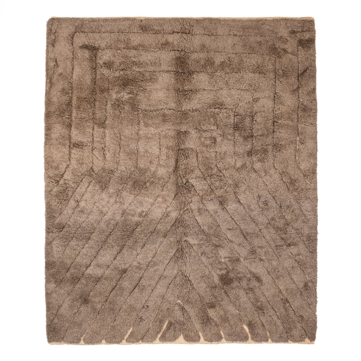 Lignes Directrices II - Luxueux tapis Berbère shaggy