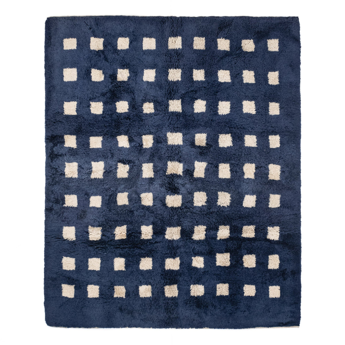 Poésie Azur - Luxueux tapis Berbère shaggy