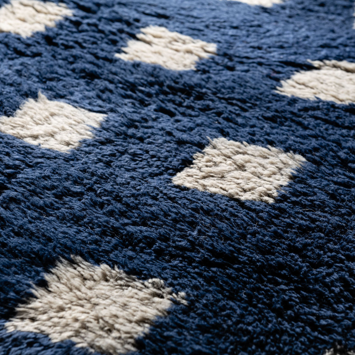 Poésie Azur - Luxueux tapis Berbère shaggy