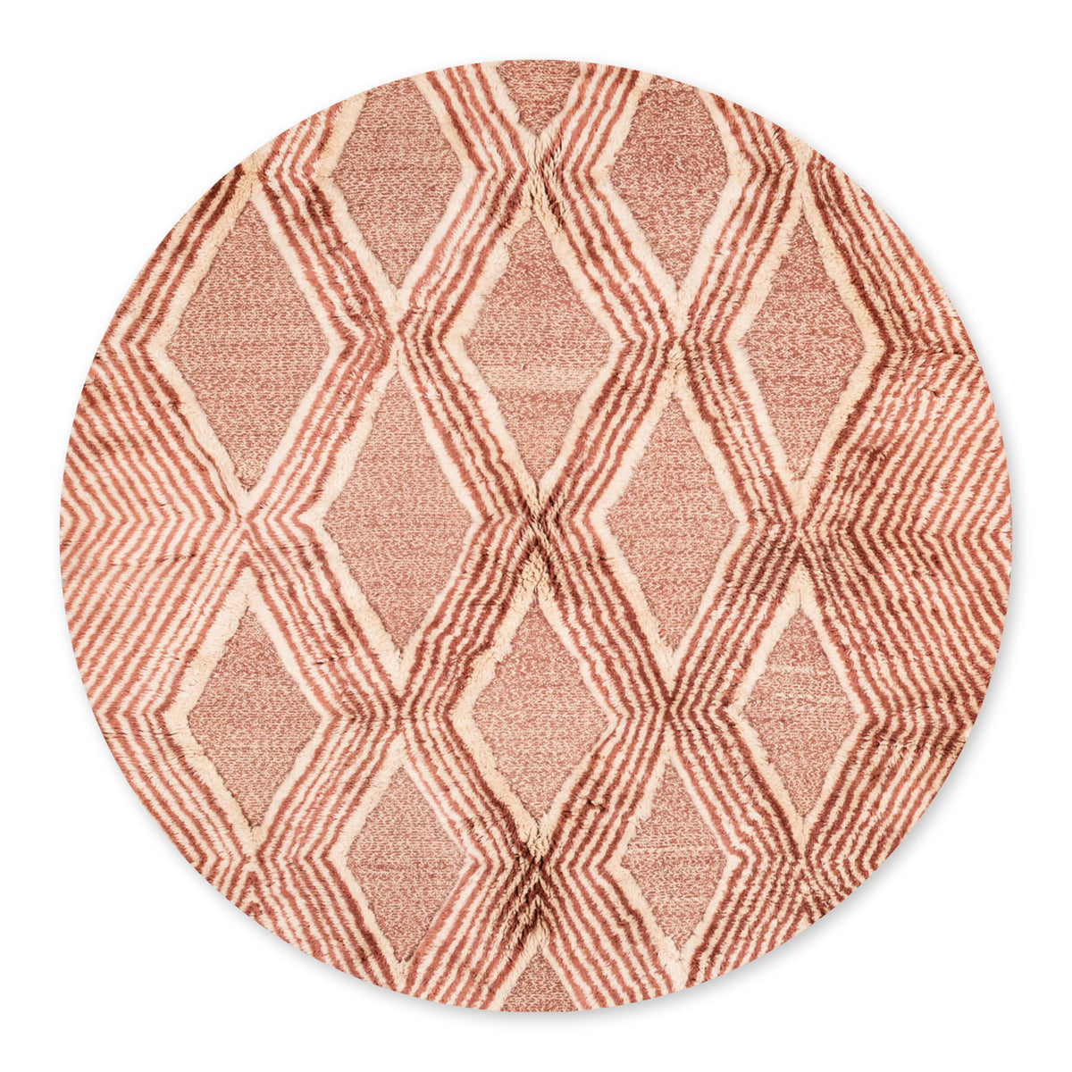 Joyaux de couronne Rond - Luxueux tapis Berbère shaggy