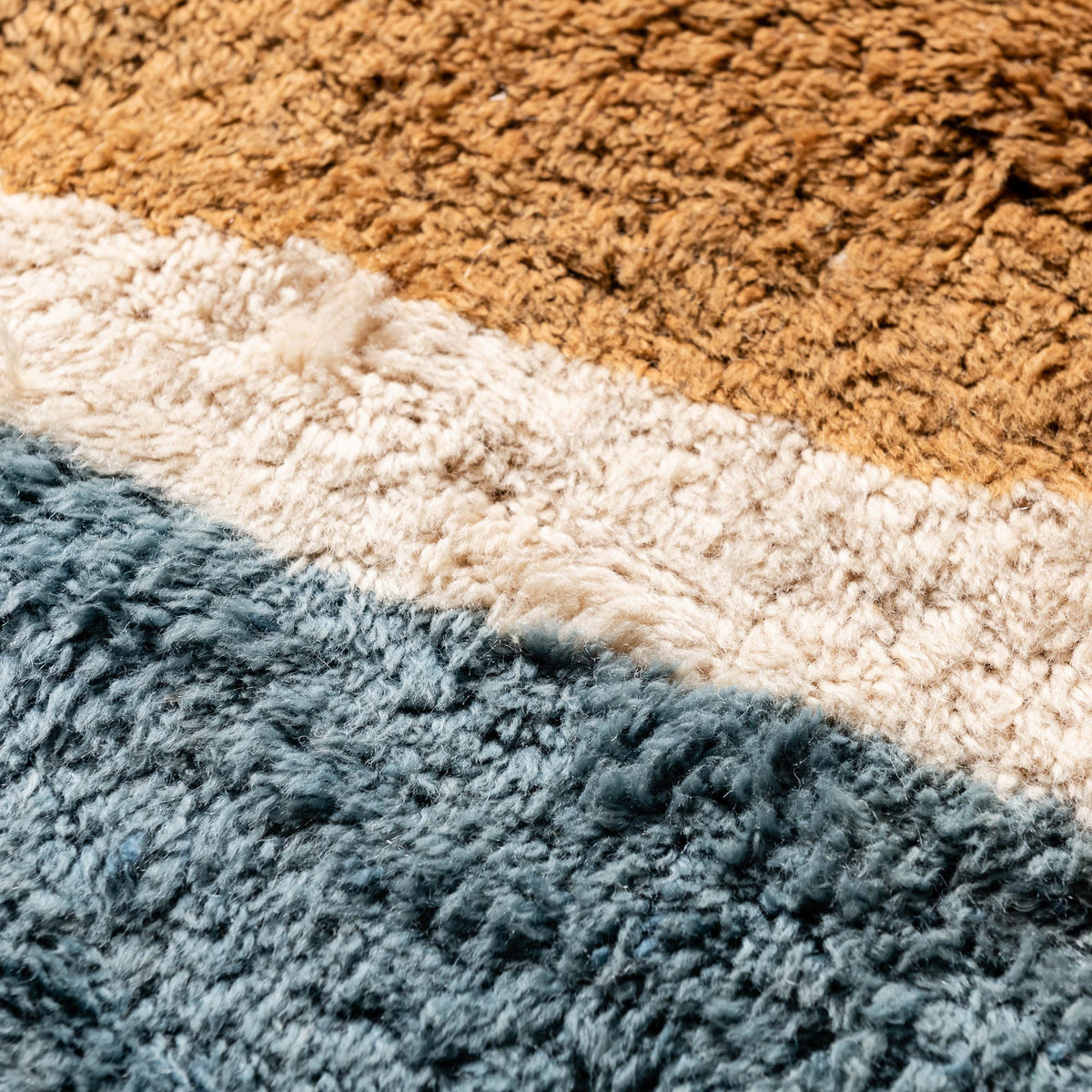 L'Horizon Joyeux Rond - Luxueux tapis Berbère shaggy