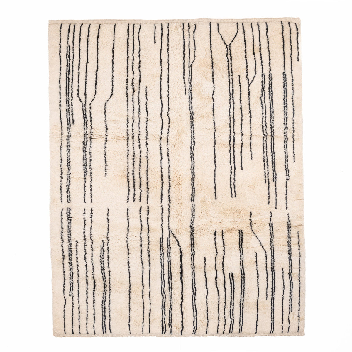 Lignes du métro - Luxueux tapis Berbère shaggy
