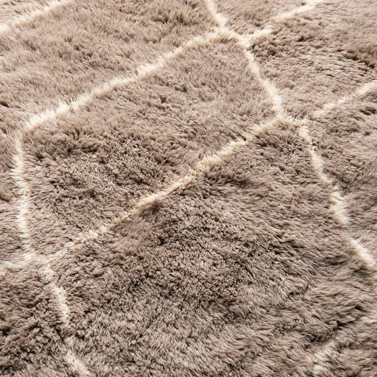 Chemins de Terre - Luxueux tapis Berbère shaggy de couloir