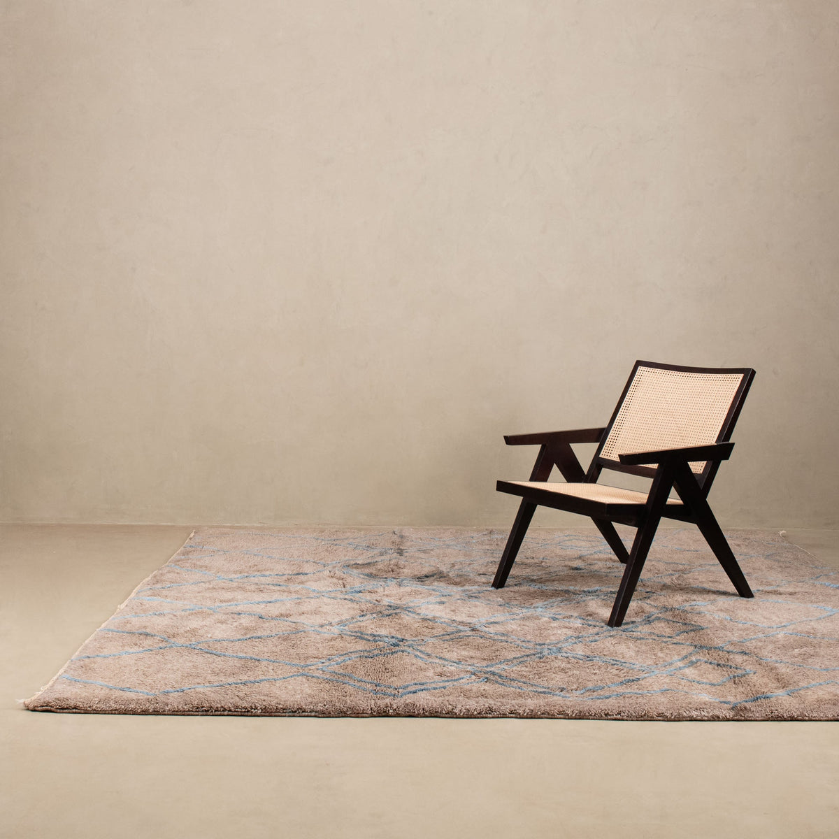 Maillage océanique - Luxueux tapis Berbère shaggy