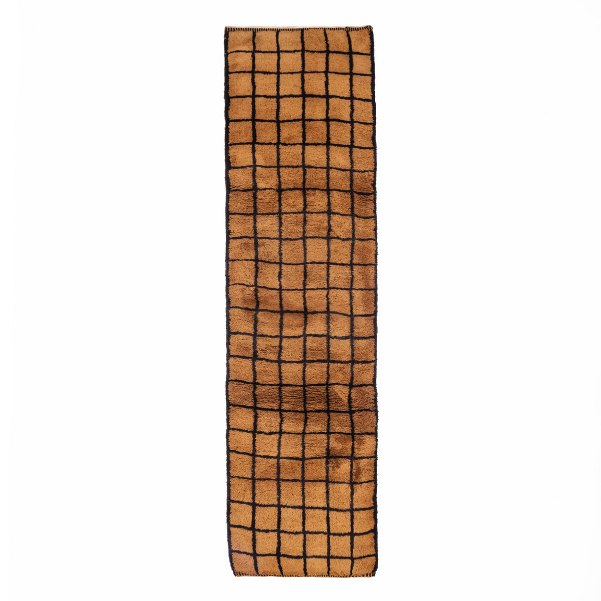 Grille Bronzienne - Luxueux tapis Berbère shaggy de couloir