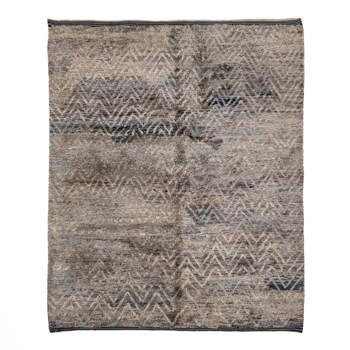 Zigzag Terrestre - Luxueux tapis Berbère shaggy