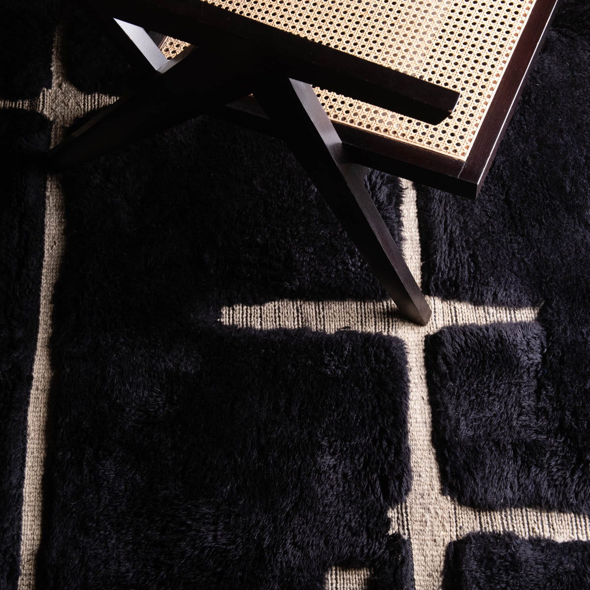 Battement du cœur Rond - Luxueux tapis Berbère shaggy