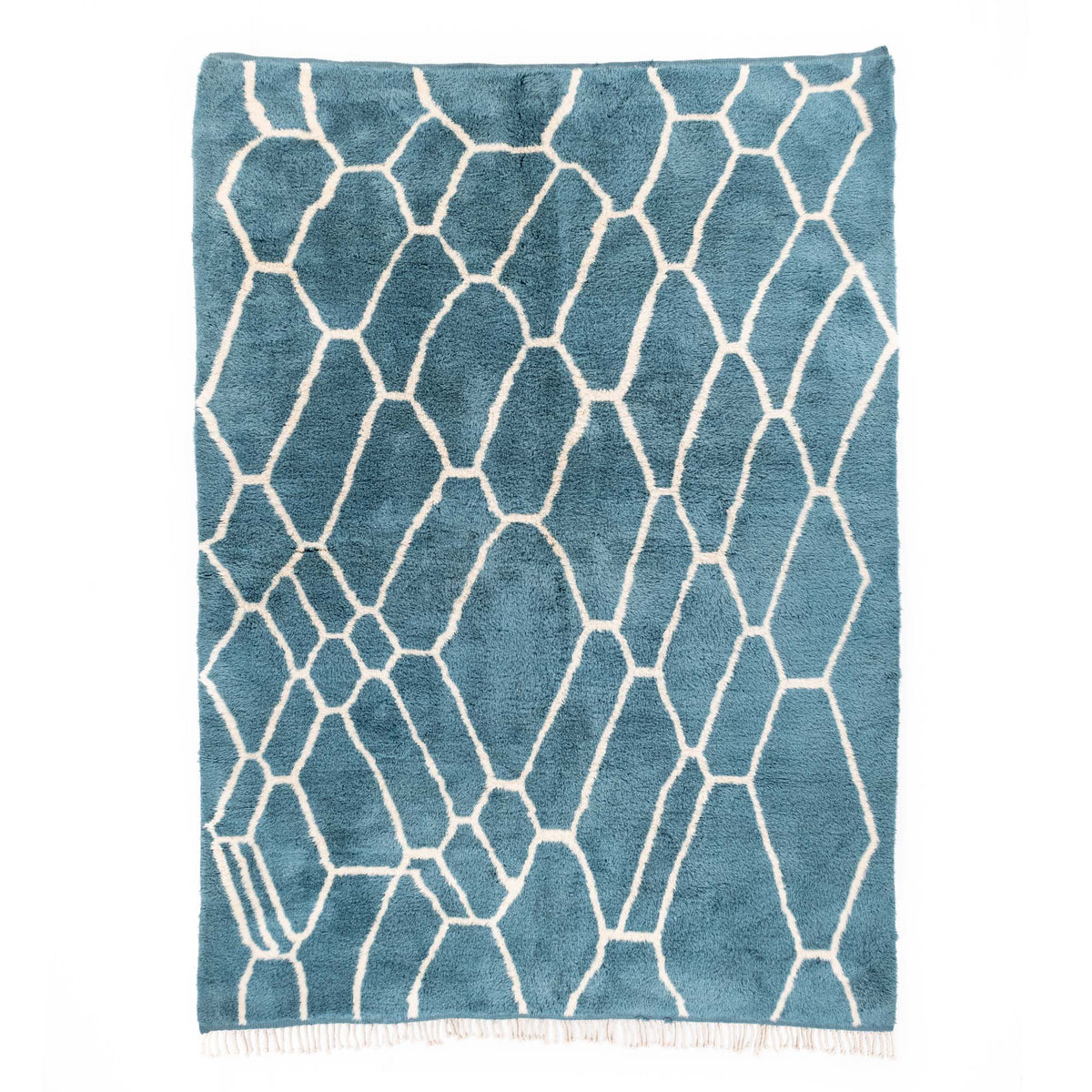 Rêves D'aigue Marine - Luxueux tapis Berbère shaggy