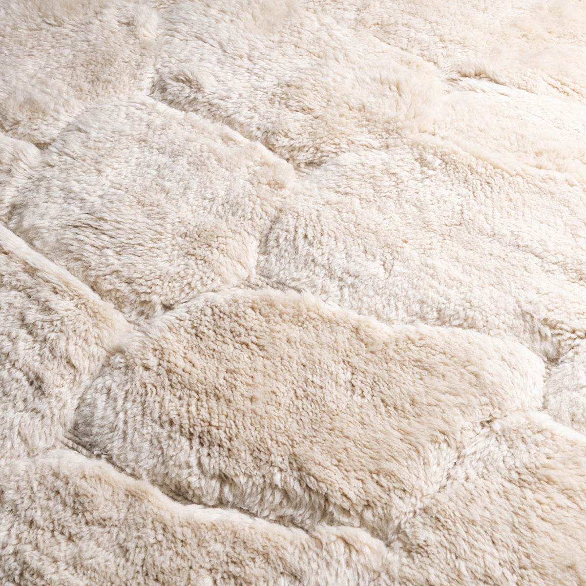 Ciel nuageux - Luxueux tapis Berbère shaggy