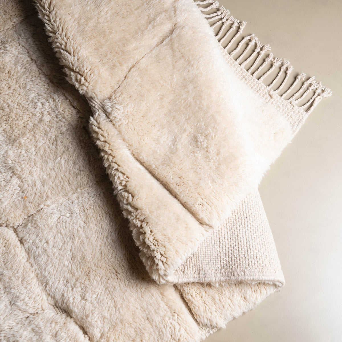 Ciel nuageux - Luxueux tapis Berbère shaggy