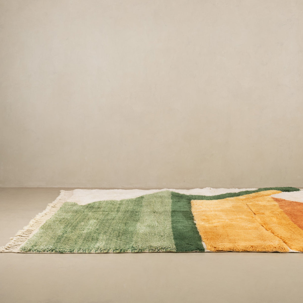 Dune Verdoyante - Luxueux tapis Berbère shaggy