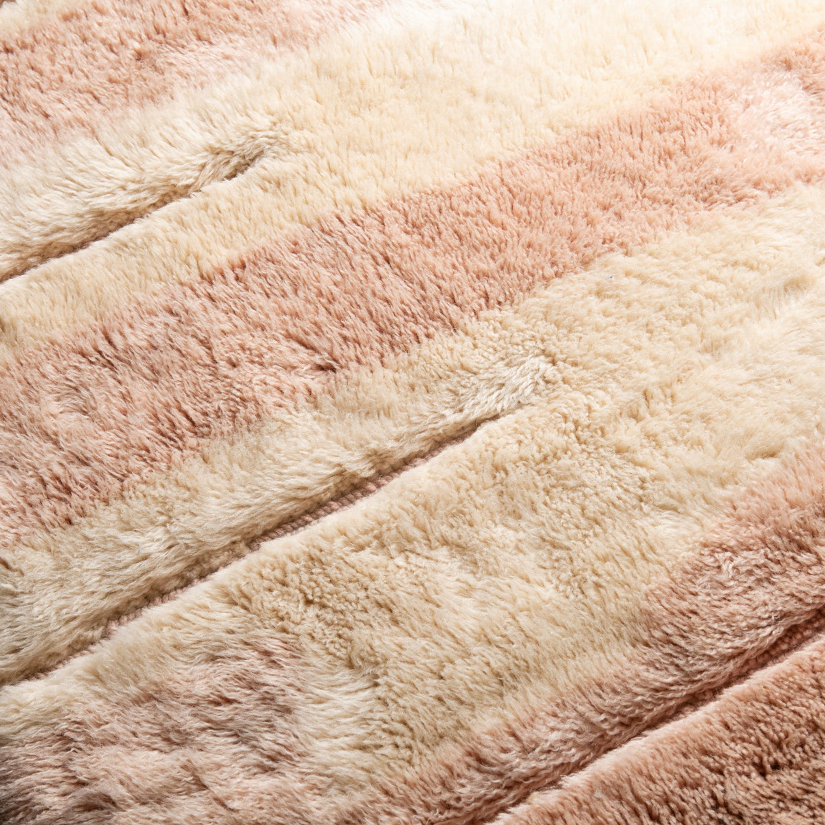 Bois blush - Luxueux tapis Berbère shaggy
