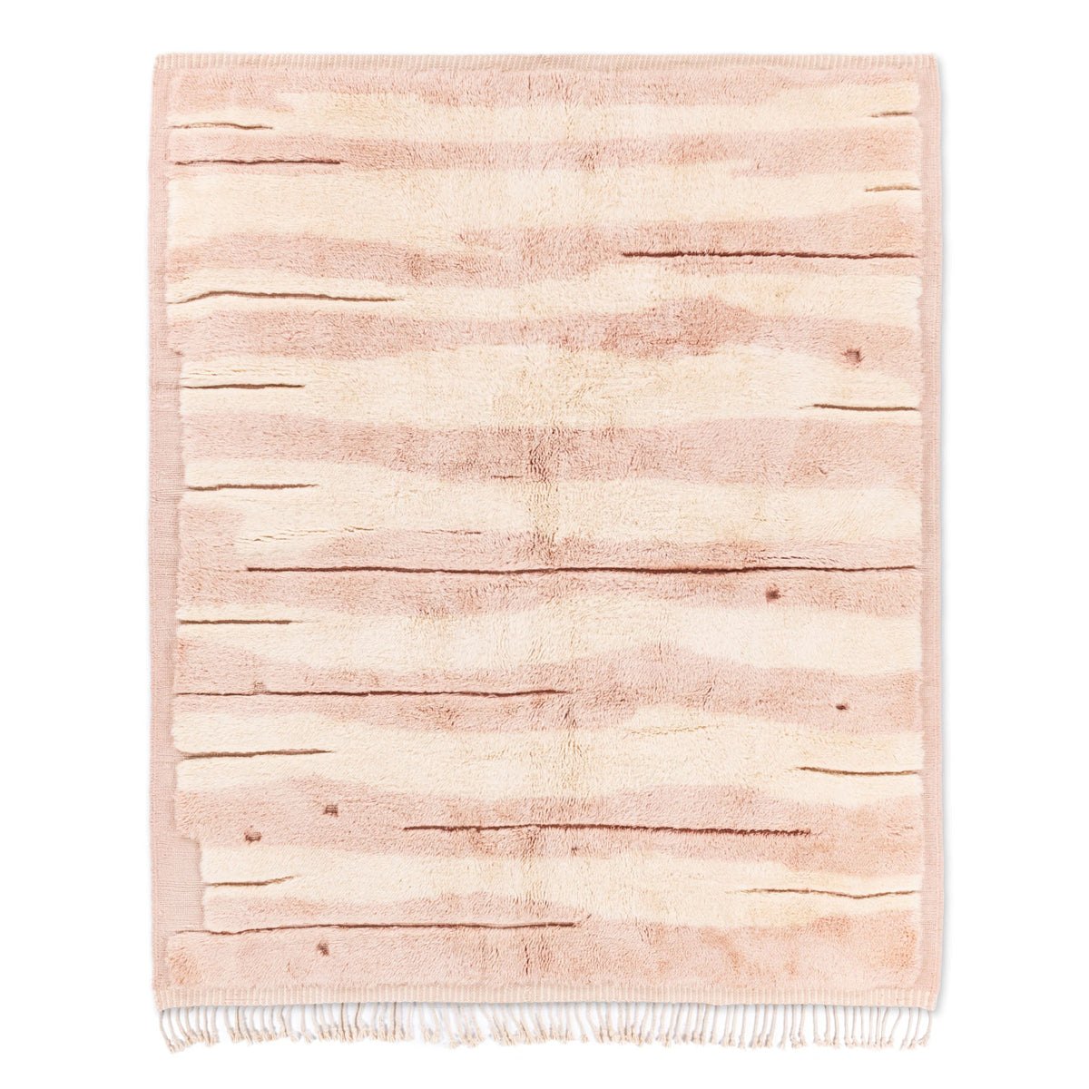 Bois blush - Luxueux tapis Berbère shaggy