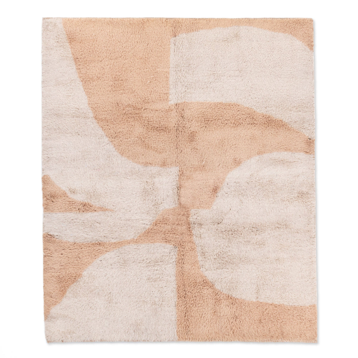 Peach Fossil - Luxueux tapis Berbère shaggy