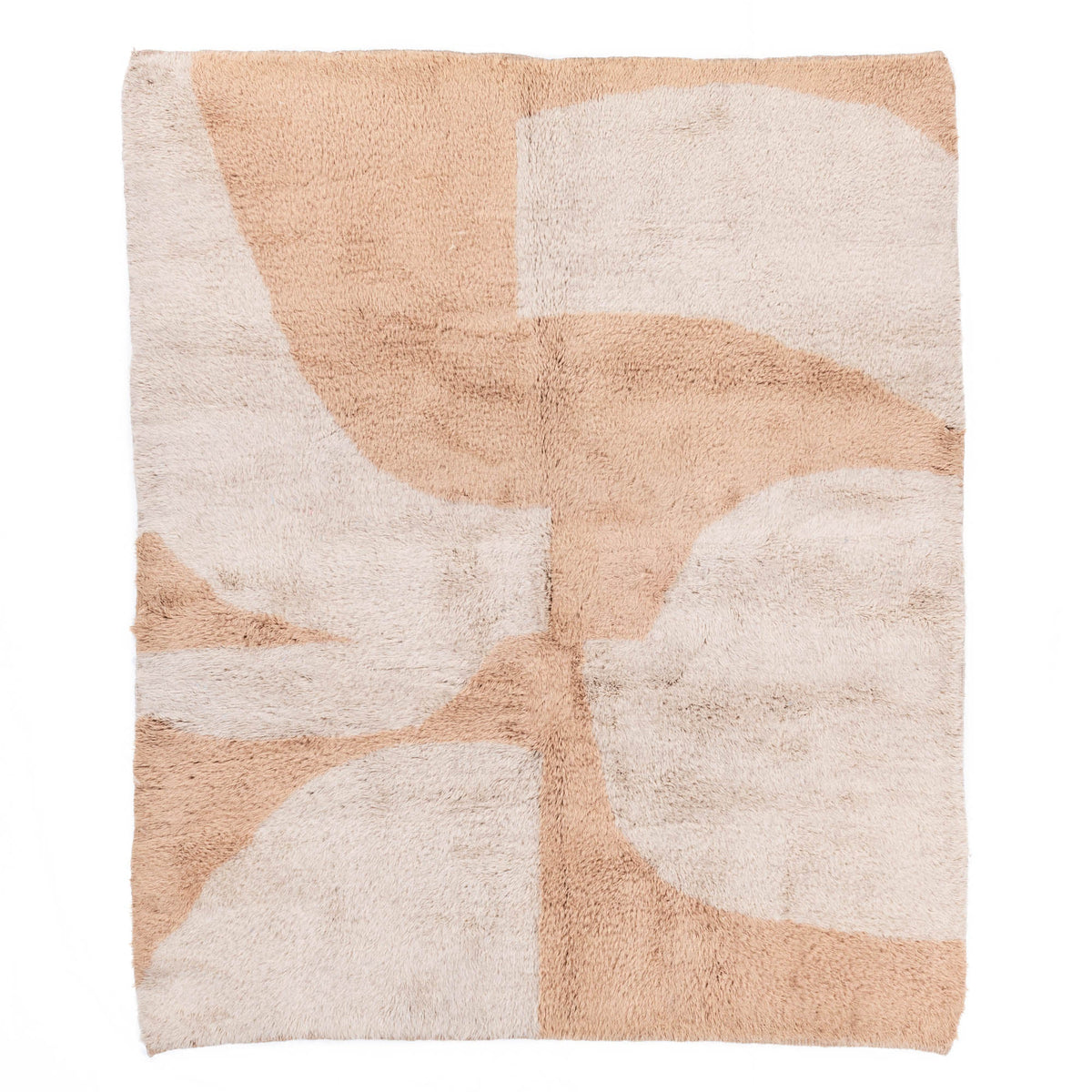 Peach Fossil - Luxueux tapis Berbère shaggy
