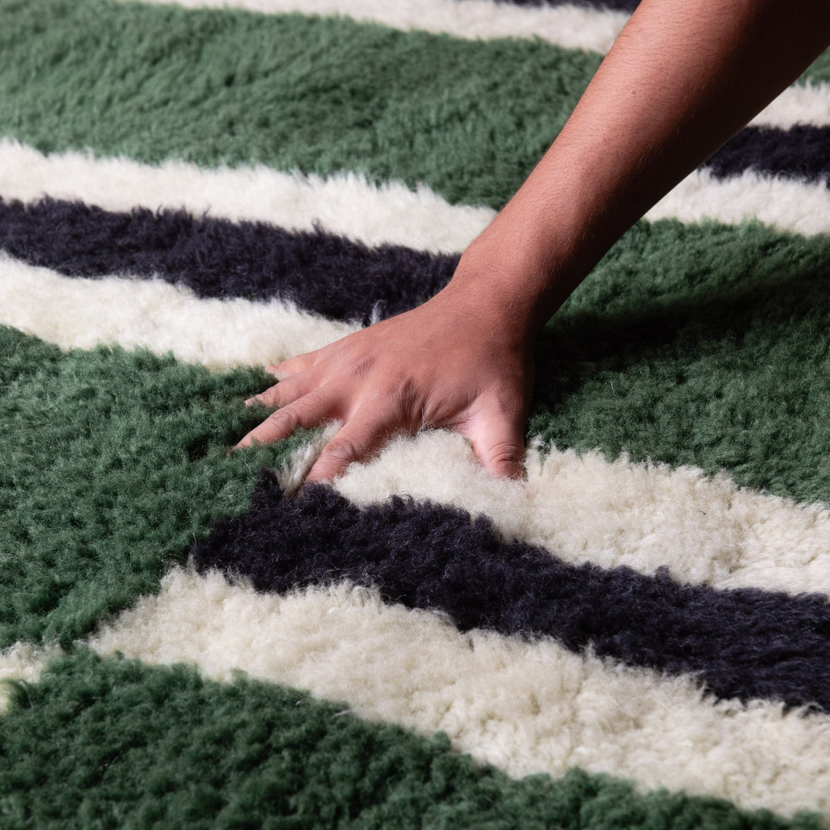 Impulsion Parallèle  - Luxueux tapis Berbère shaggy