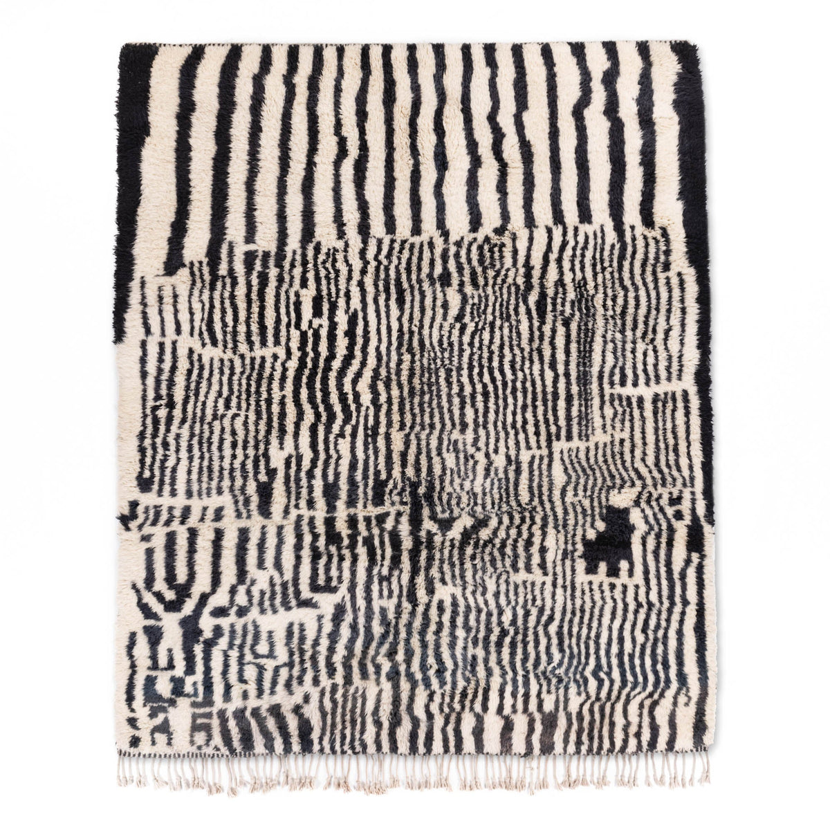 Labyrinthe Tissé - Luxueux tapis Berbère shaggy