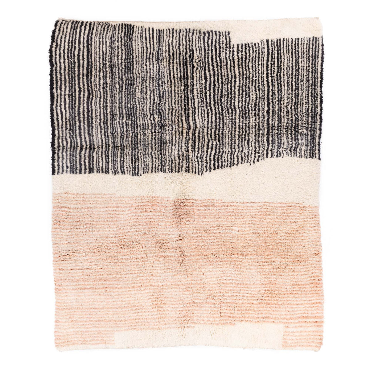 Blush Divide - Luxueux tapis Berbère shaggy