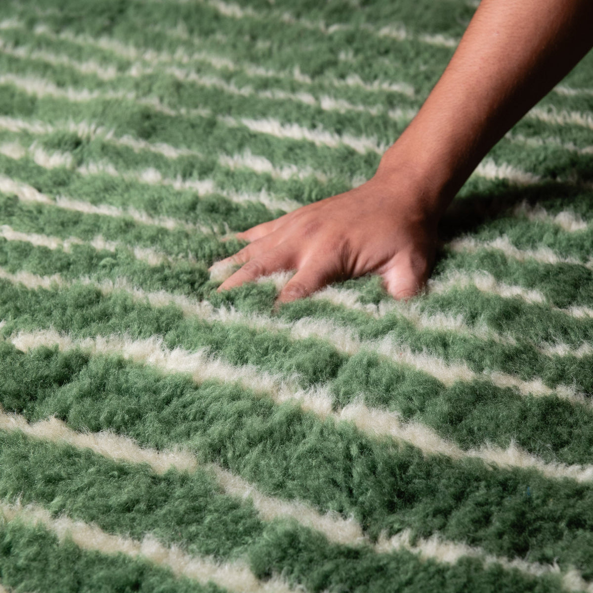 Veines Forestières - Luxueux tapis Berbère shaggy