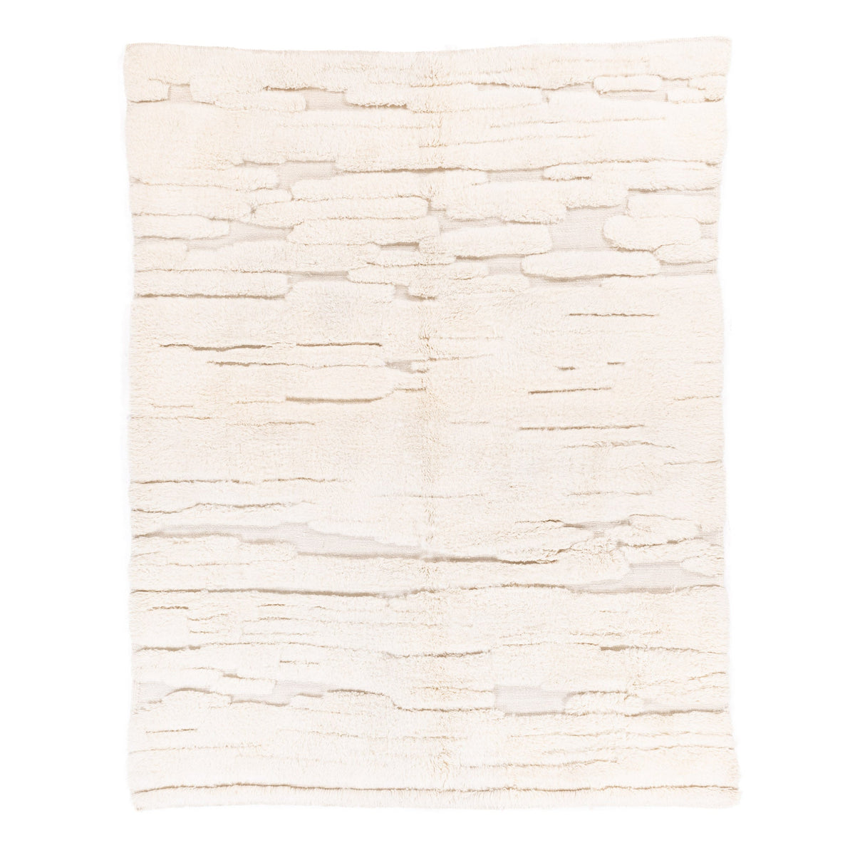 Glacier Ivory - Luxueux tapis Berbère shaggy