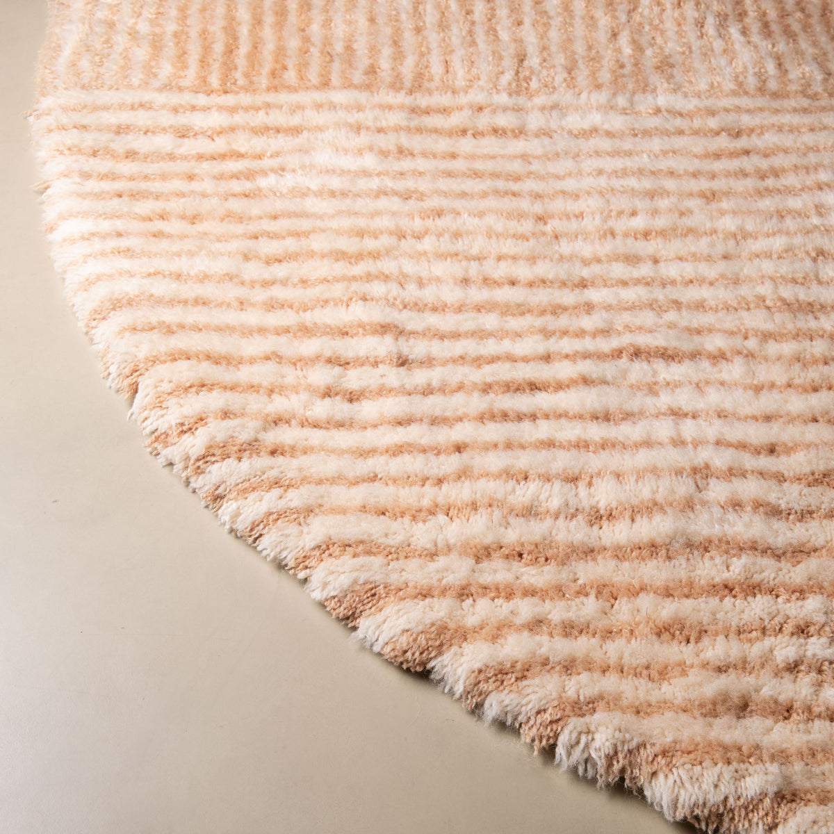 Centre De Gravité Rond - Luxueux tapis Berbère shaggy