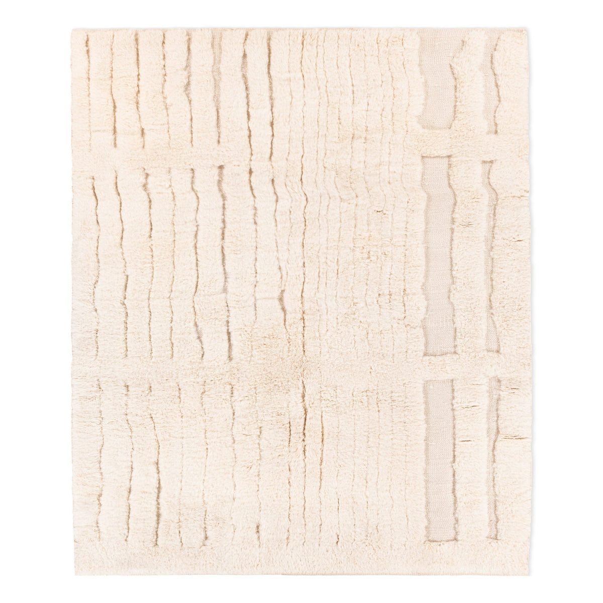 Structure neutre - Luxueux tapis Berbère shaggy