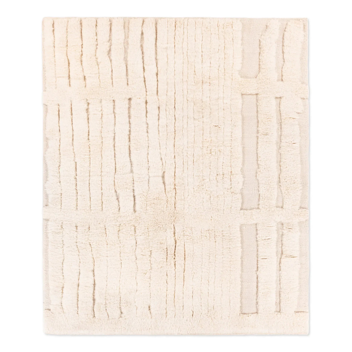 Structure neutre - Luxueux tapis Berbère shaggy