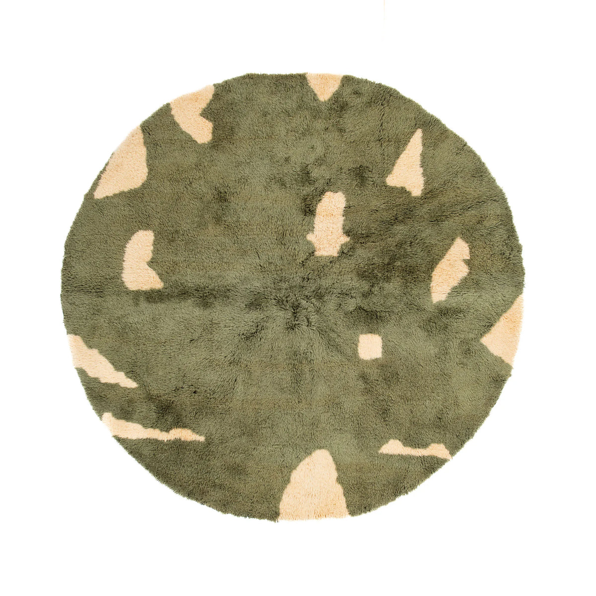 Soldat Rond - Luxueux tapis Berbère shaggy