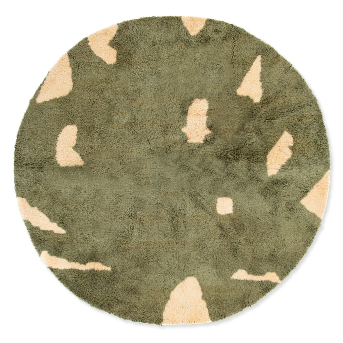 Soldat Rond - Luxueux tapis Berbère shaggy