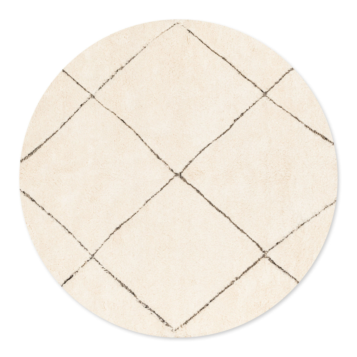 Mahafar Rond - Tapis Berbère shaggy