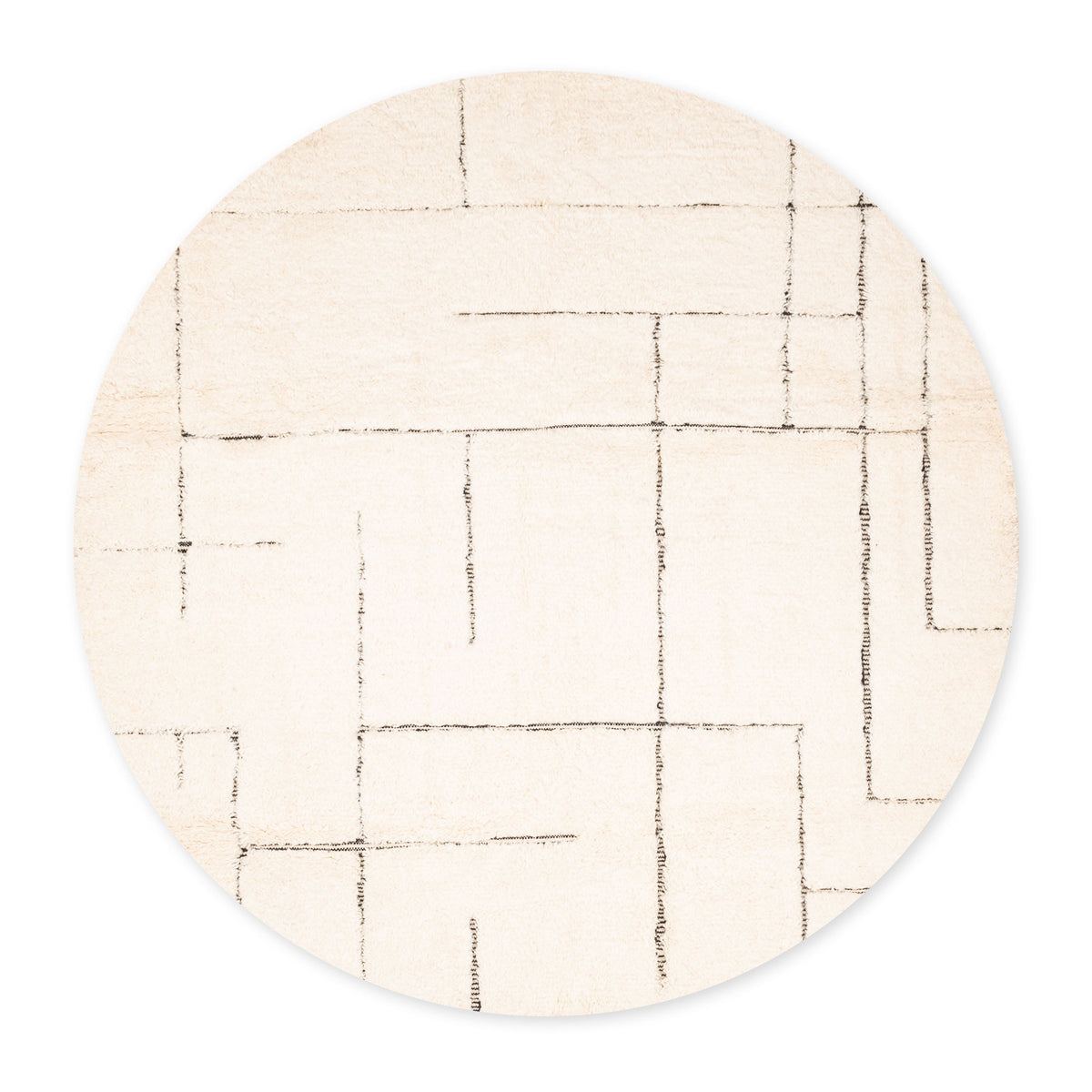 Mestara Rond - Tapis Berbère shaggy