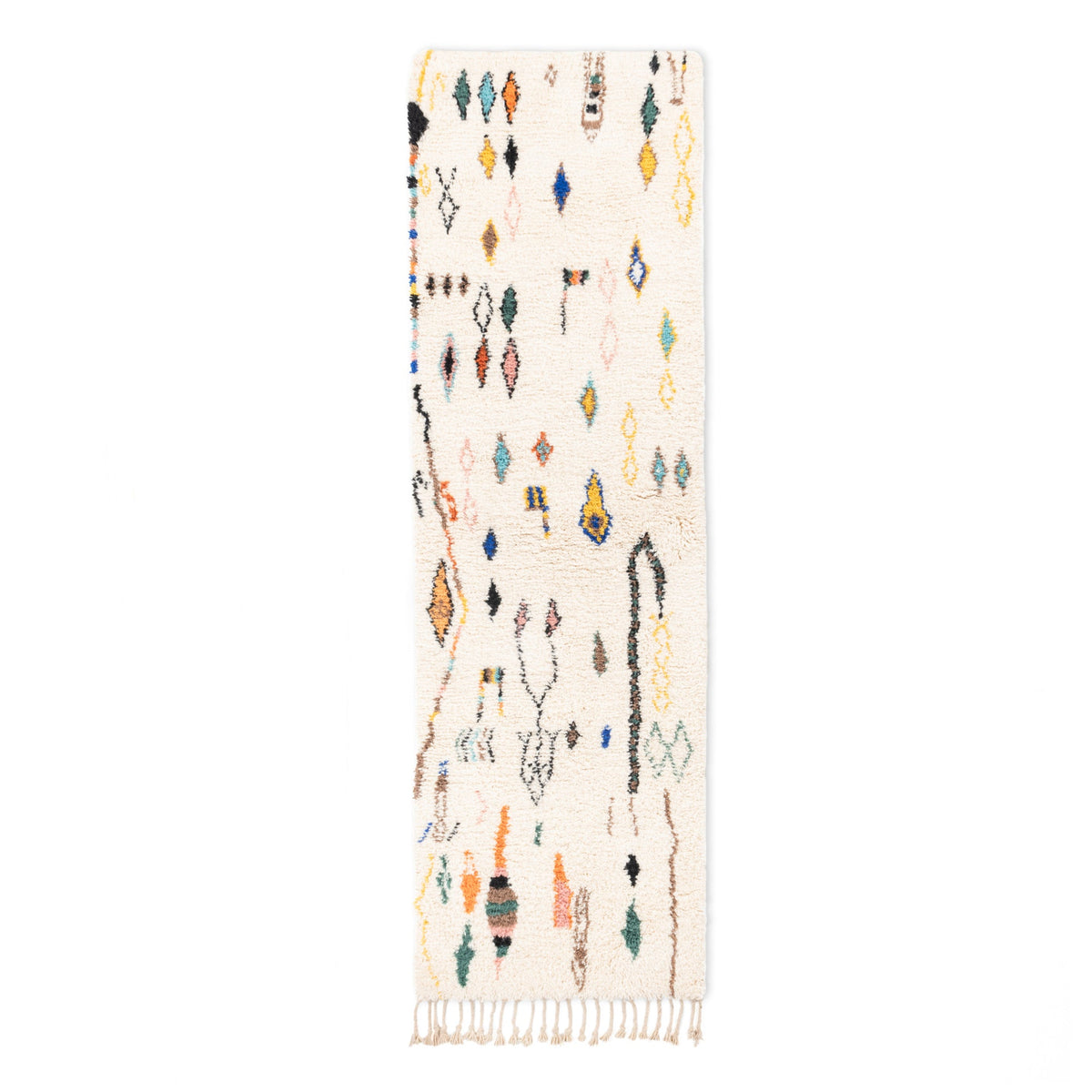 Nassij - Tapis Berbère shaggy de couloir