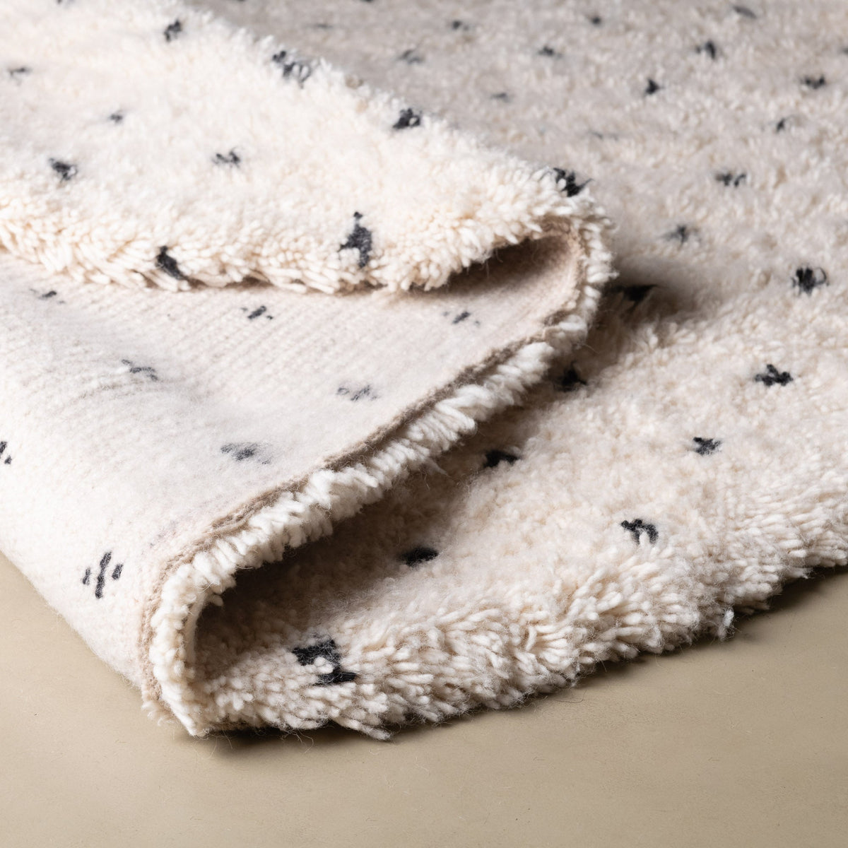 Noujoum Rond - Tapis Berbère shaggy