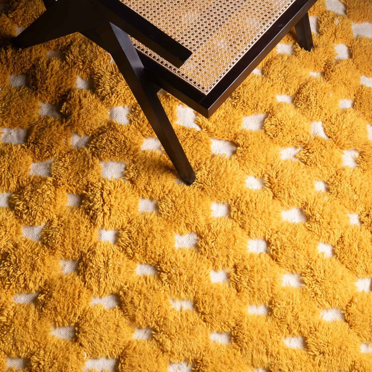 Nowara Soleil Doré - Tapis Berbère shaggy