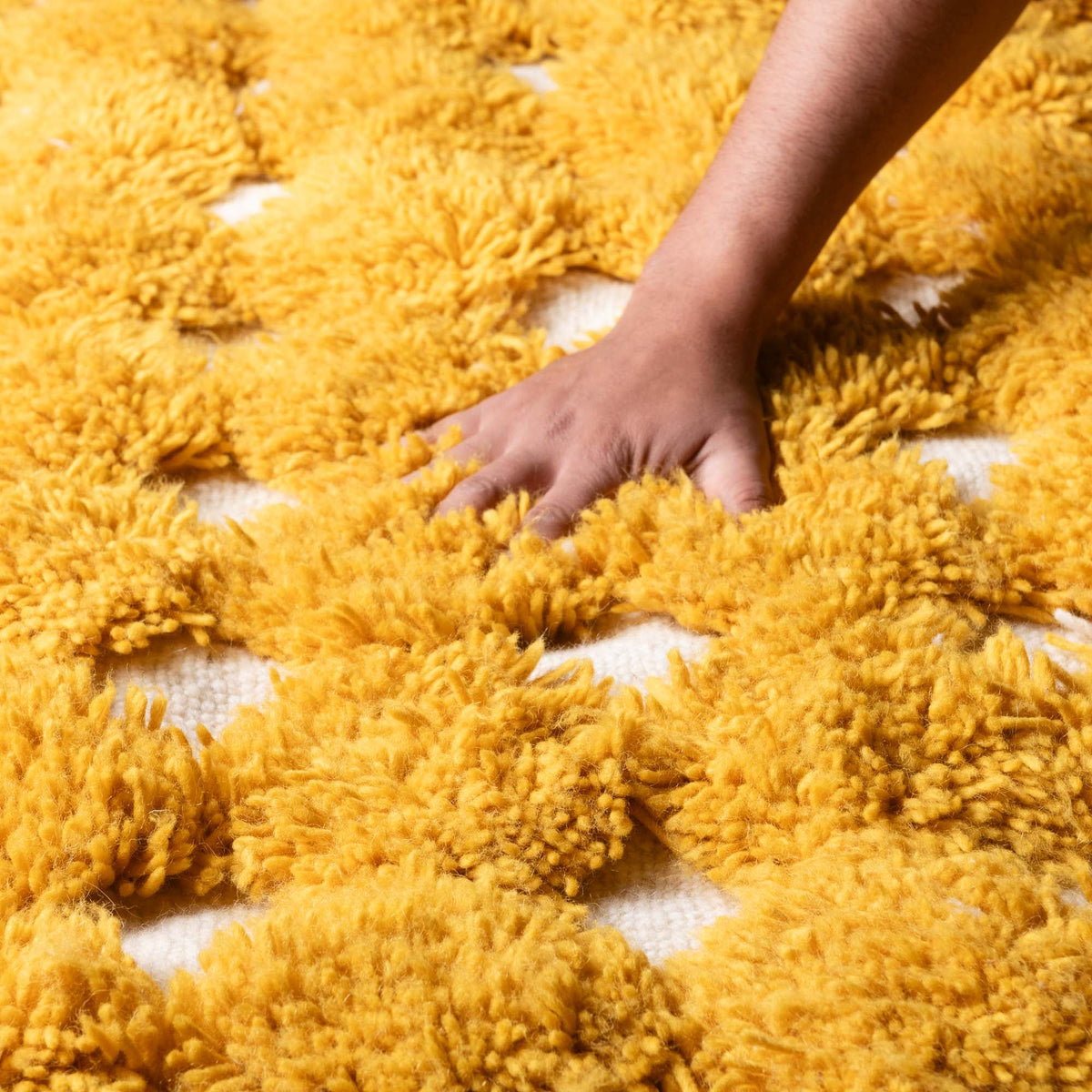 Nowara Soleil Doré - Tapis Berbère shaggy