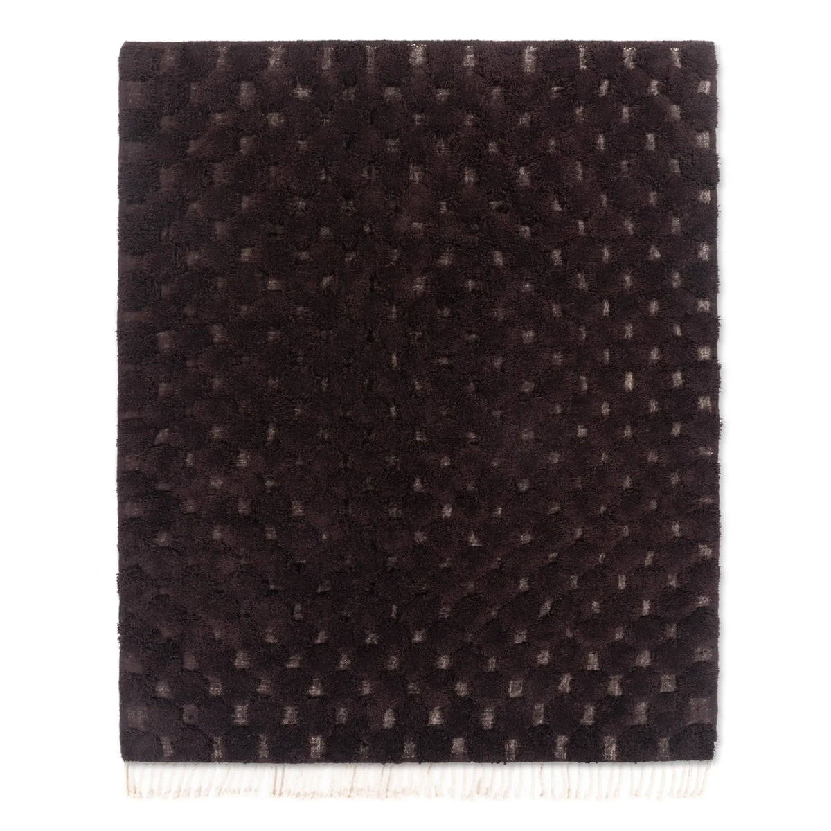 Nowara Marron Chocolat - Tapis Berbère shaggy