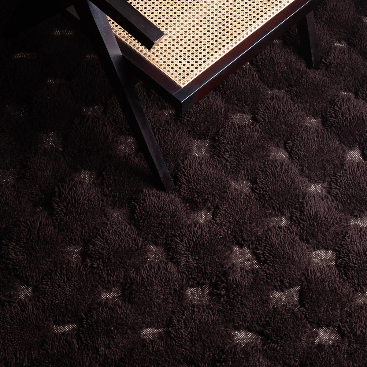 Nowara Marron Chocolat - Tapis Berbère shaggy