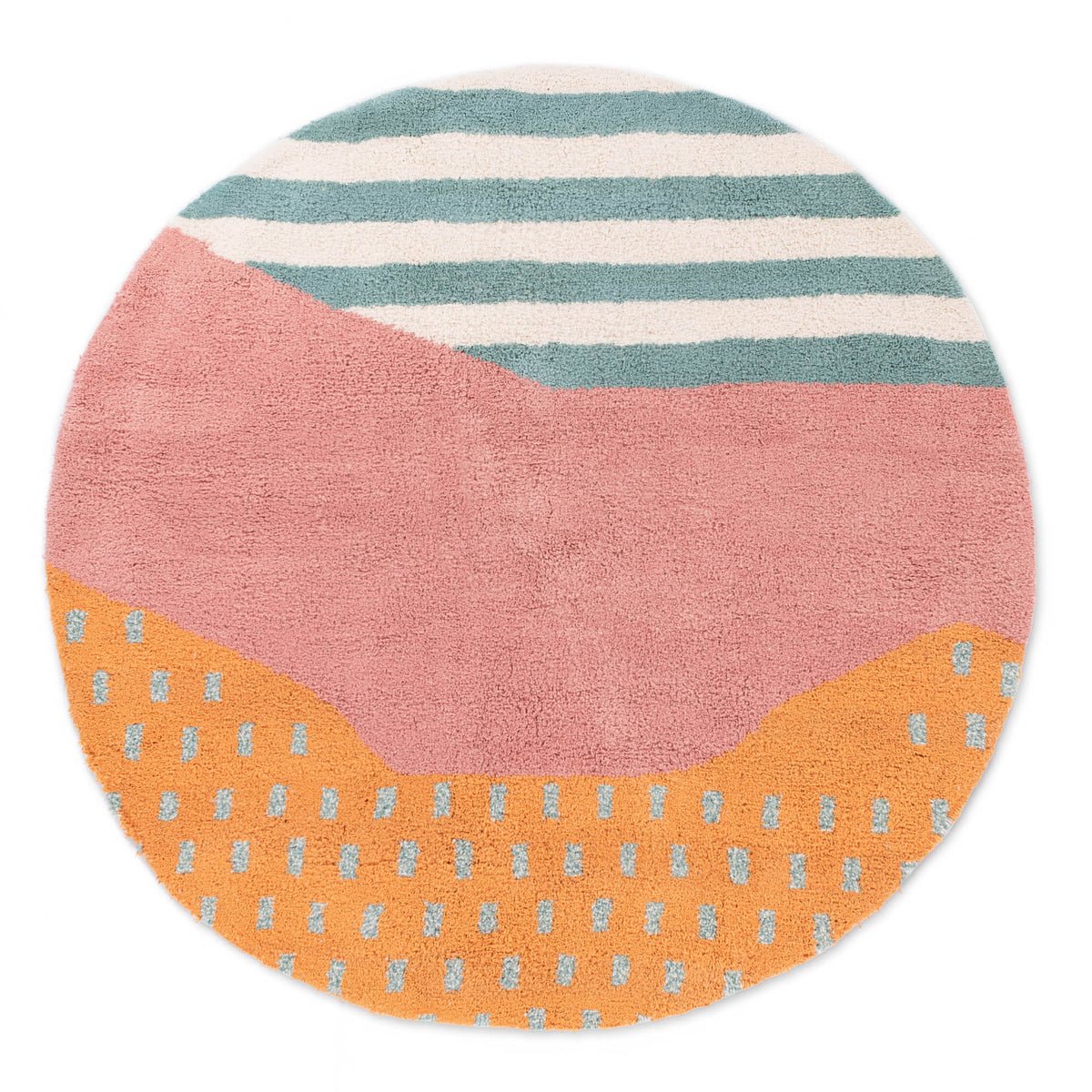 Ouraida Rond - Tapis Berbère shaggy