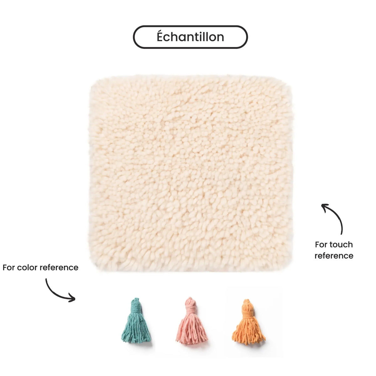 Ouraida Rond - Tapis Berbère shaggy