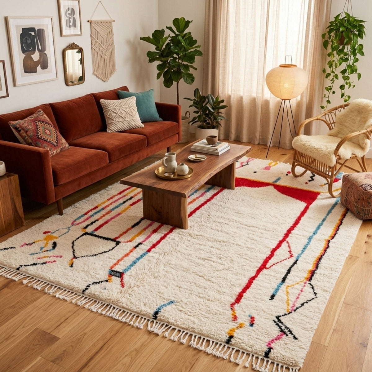 Ouzoud - Tapis Berbère shaggy