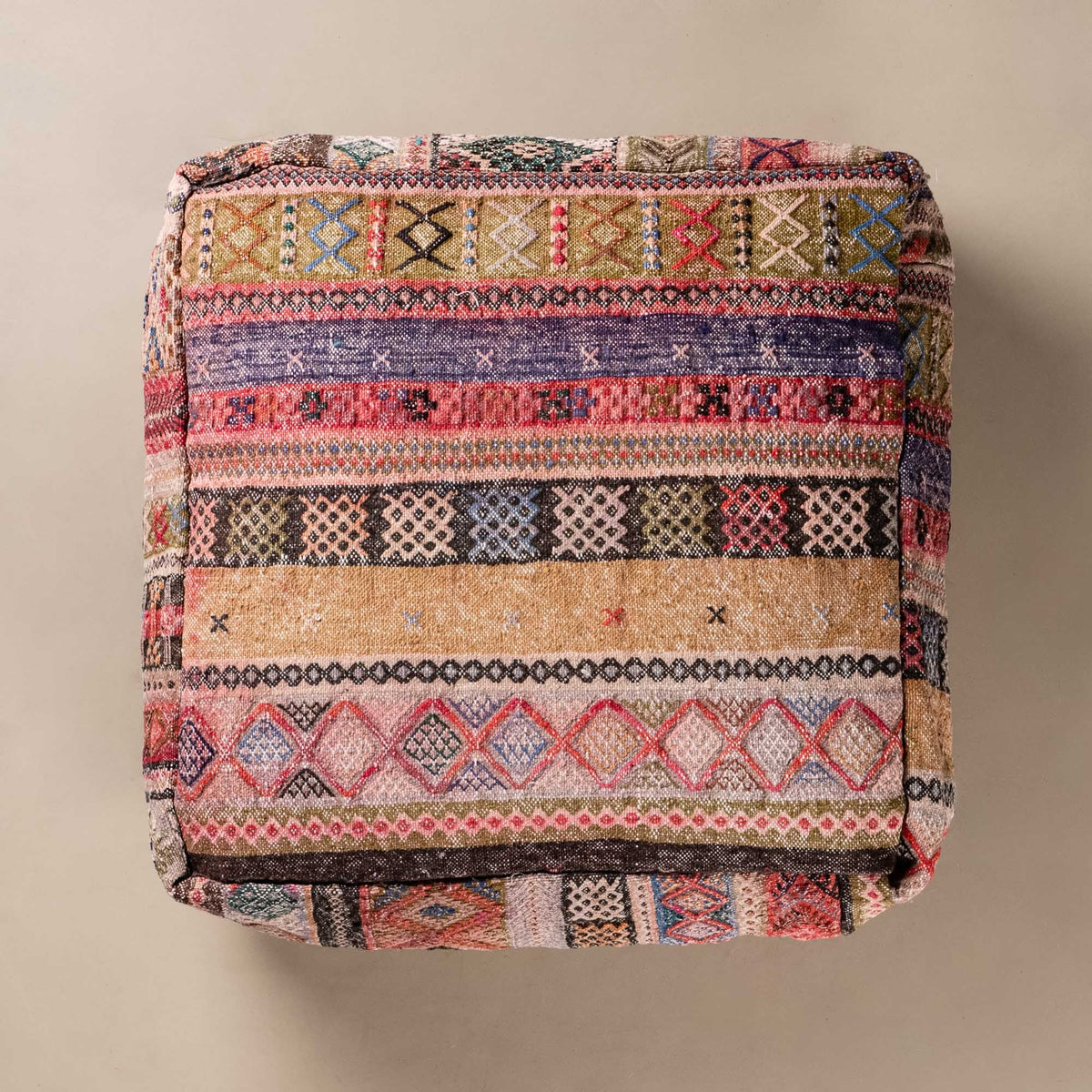 Pouf berbère Kilim