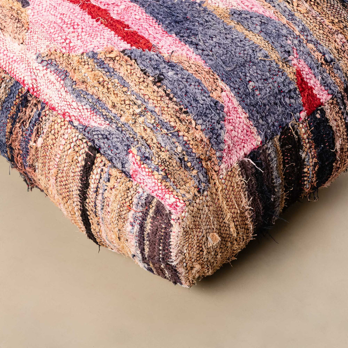 Pouf berbère Boucherouite