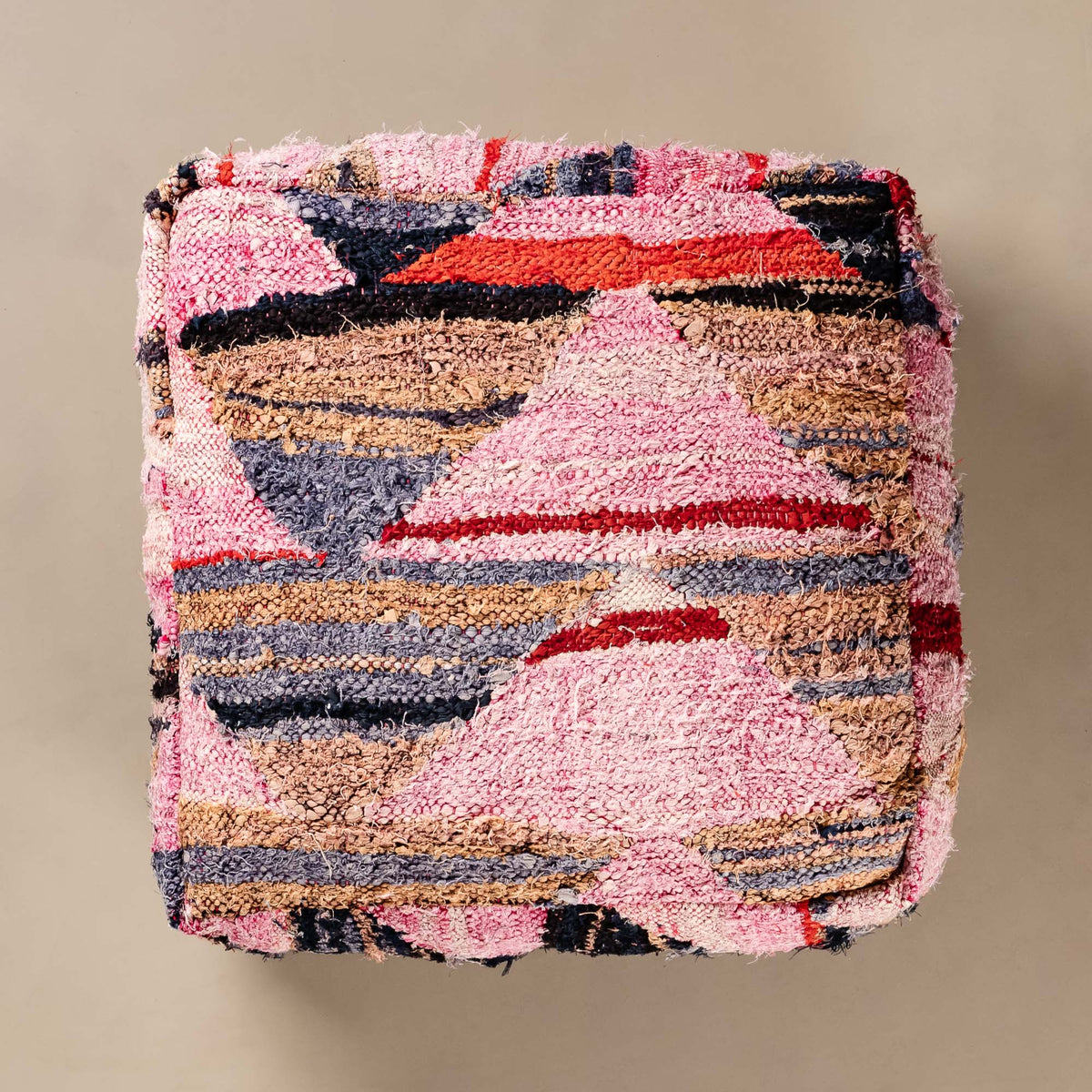 Pouf berbère Boucherouite