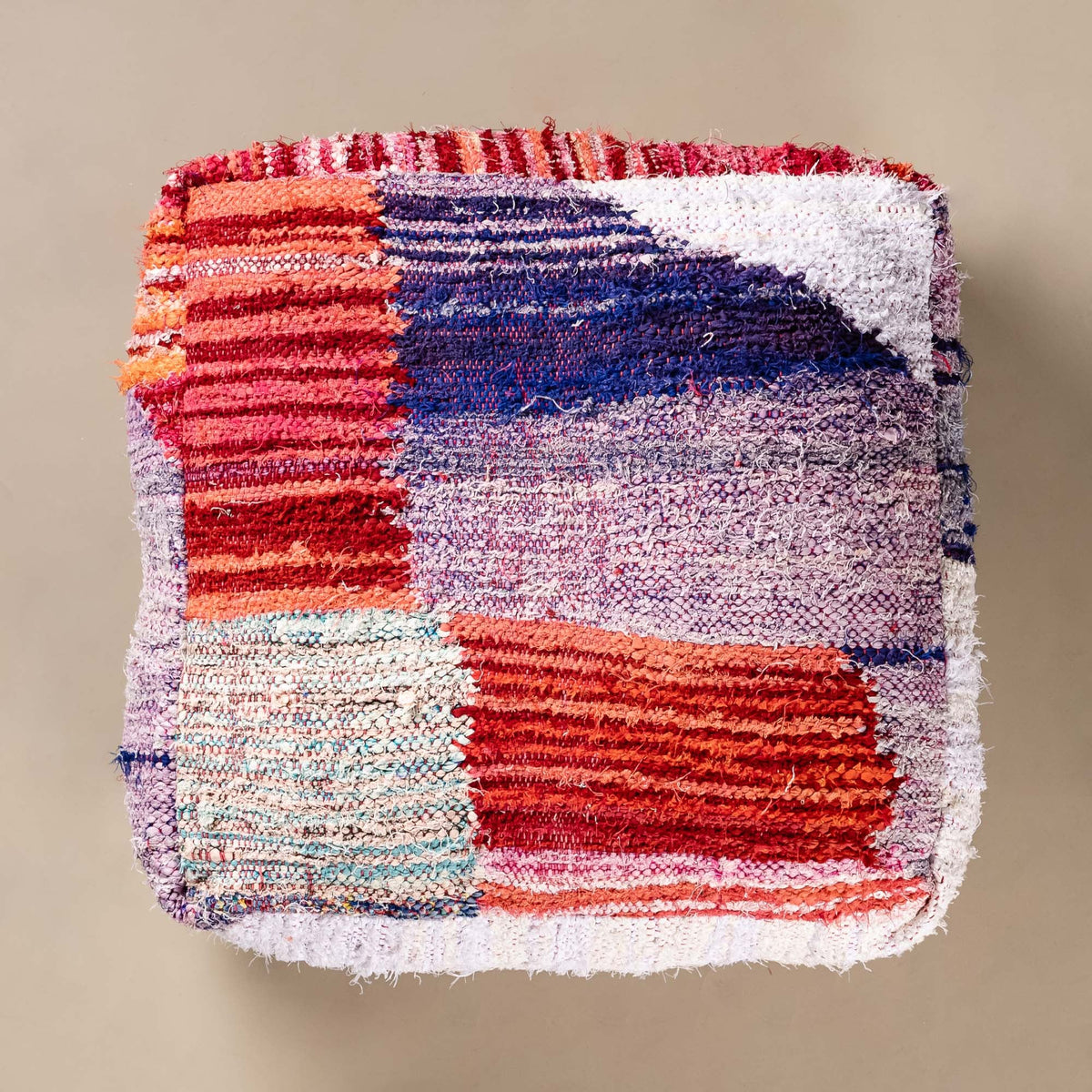 Pouf berbère Boucherouite