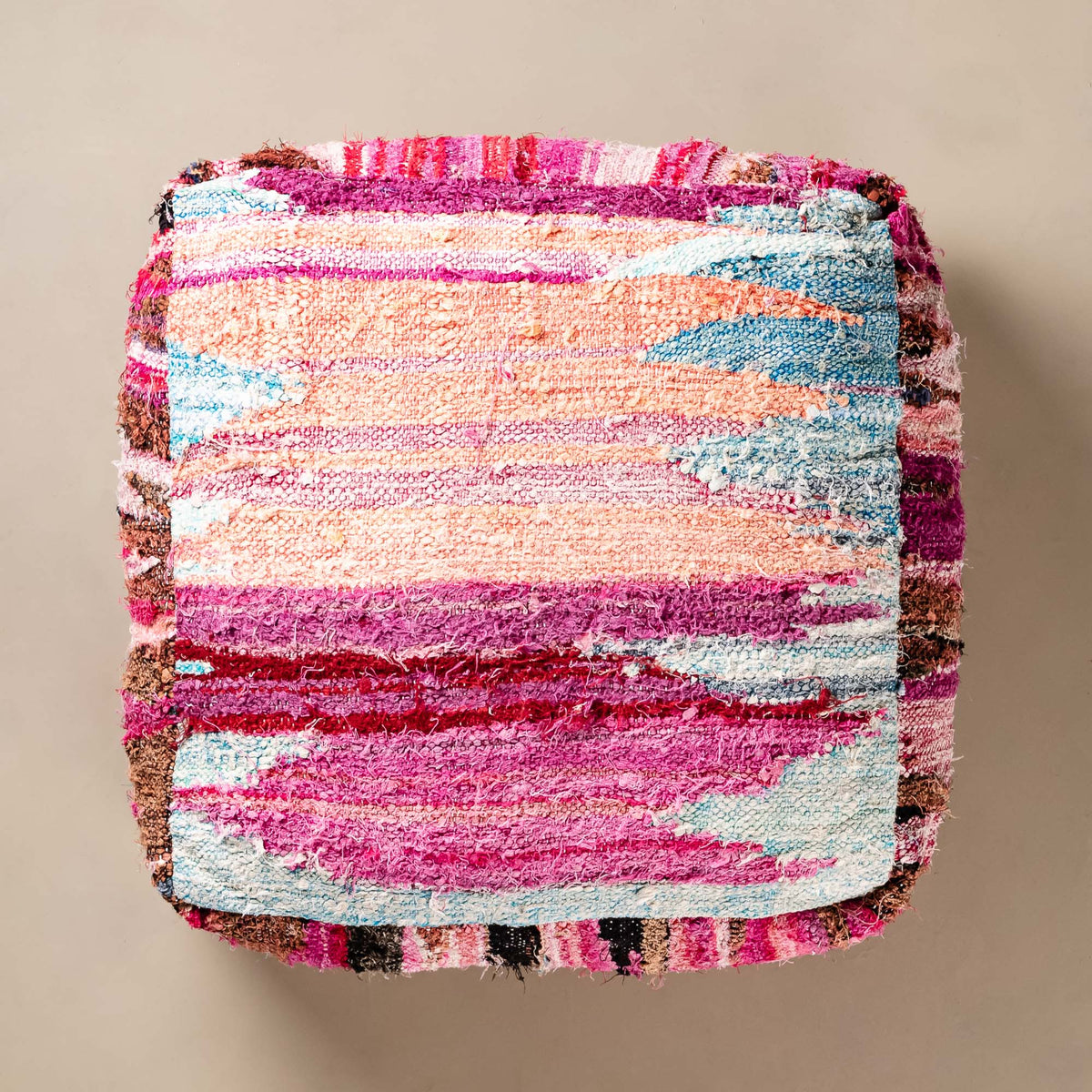 Pouf berbère Boucherouite