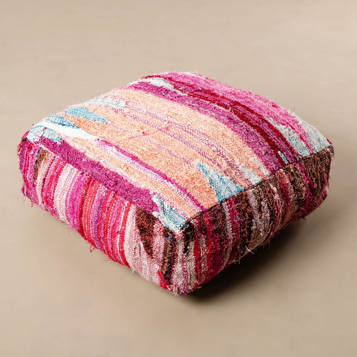 Pouf berbère Boucherouite