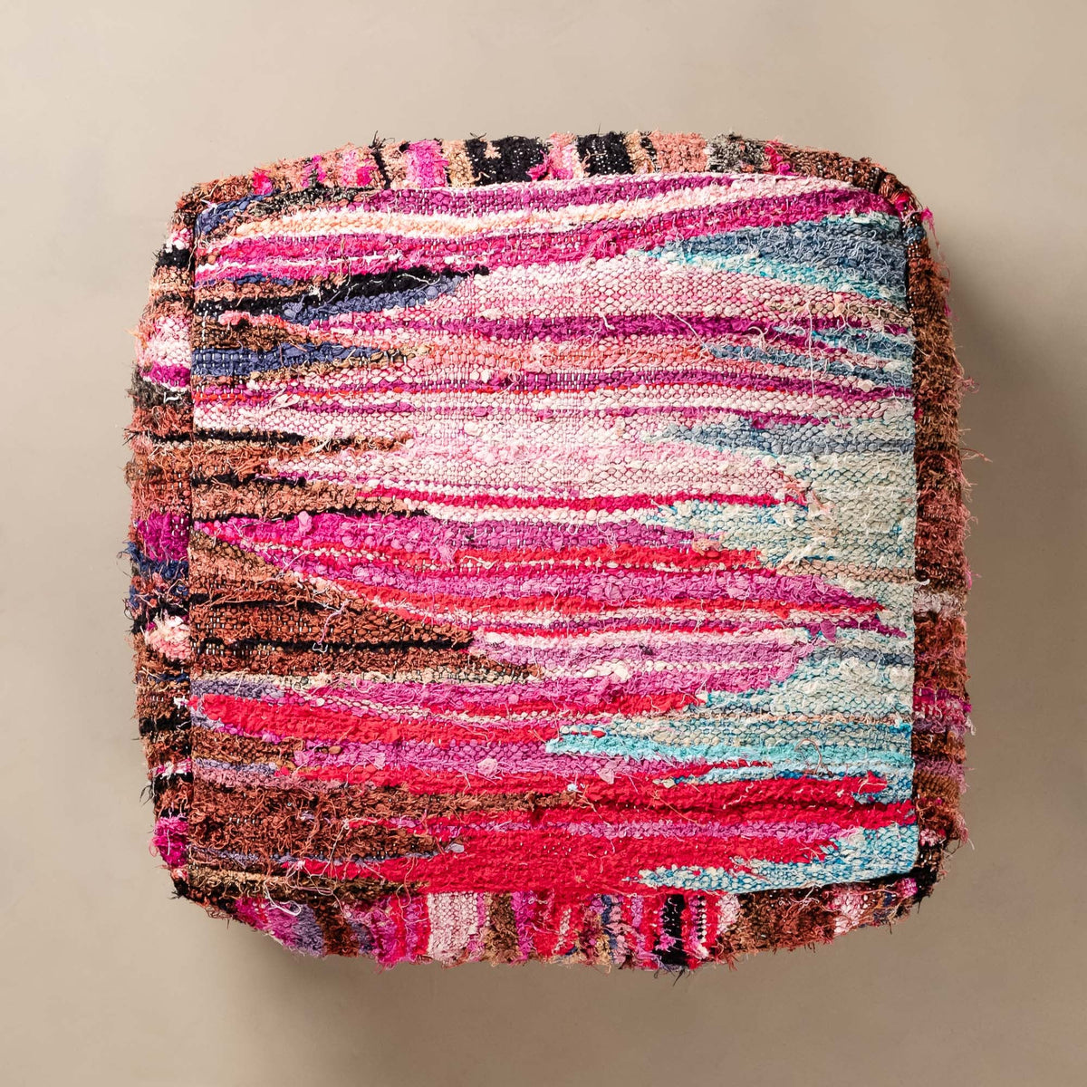 Pouf berbère Boucherouite