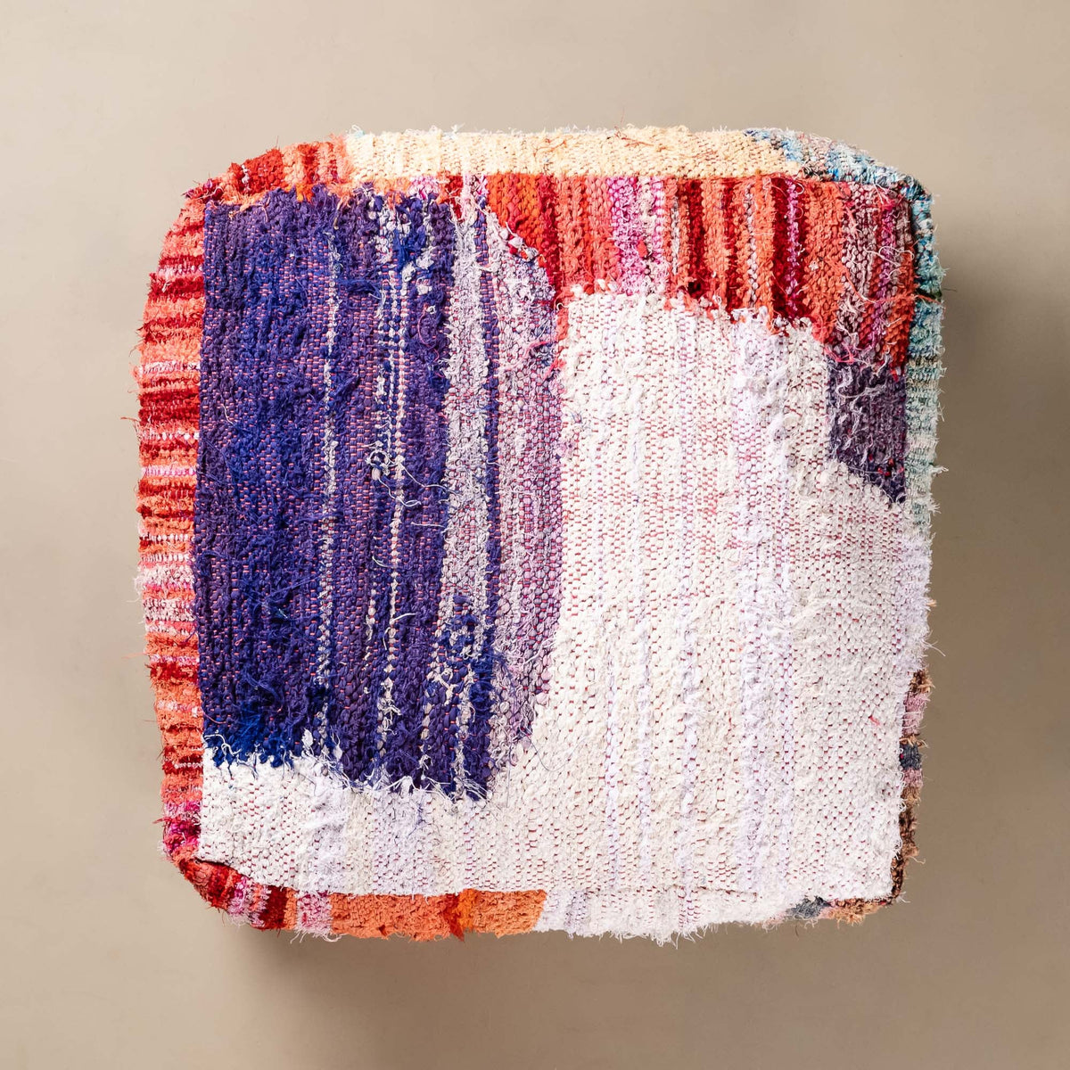 Pouf berbère Boucherouite