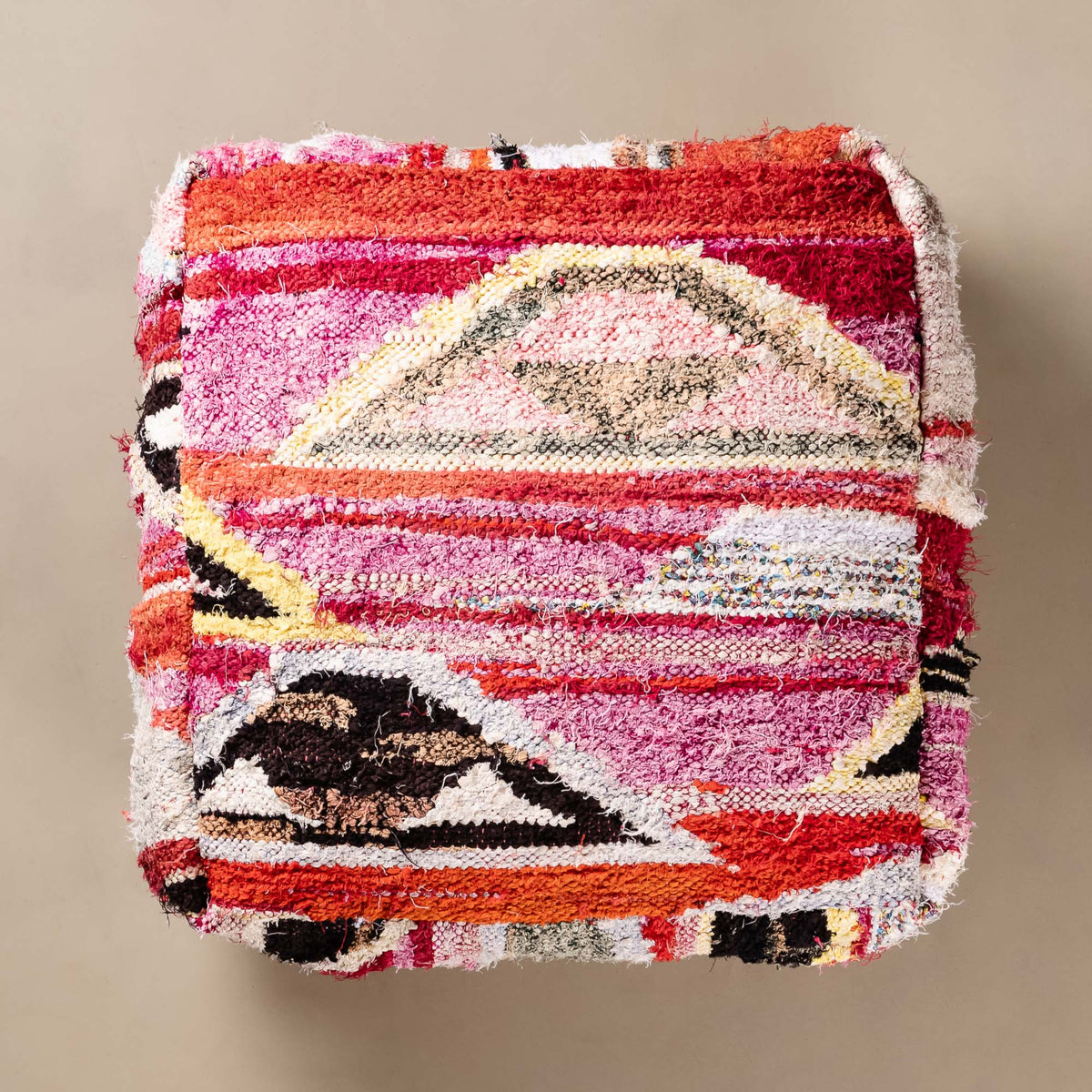 Pouf berbère Boucherouite