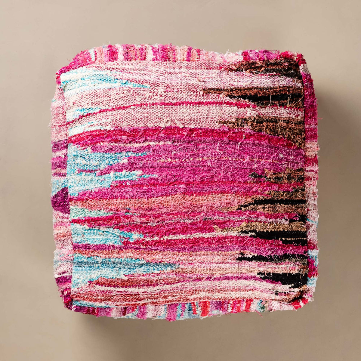 Pouf berbère Boucherouite